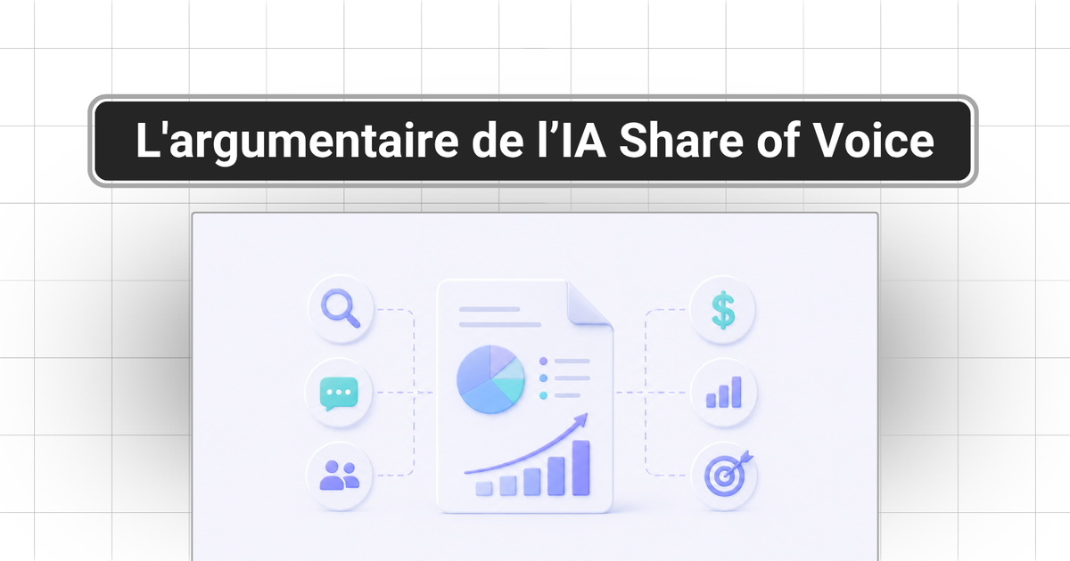 Comment construire l'argumentaire de l'AI Share of Voice
