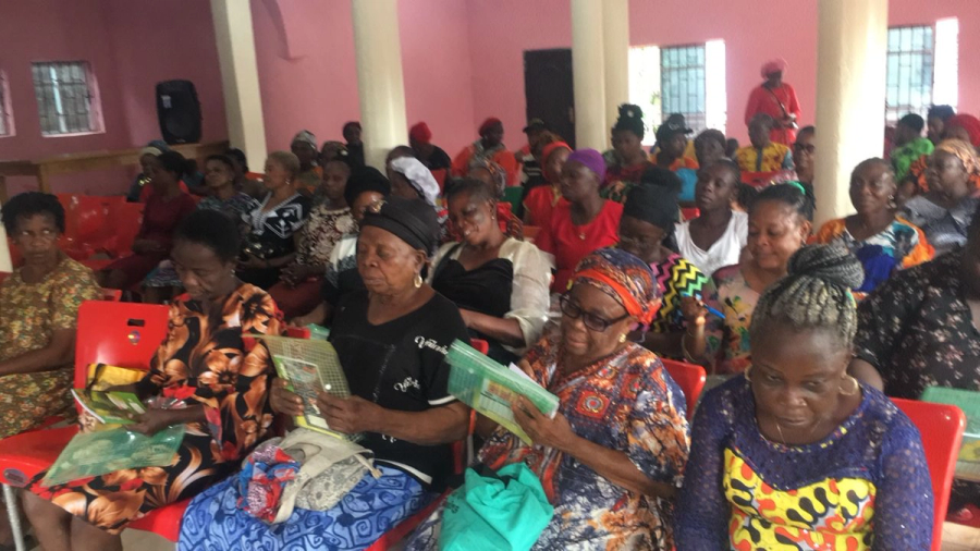 Participants during a recent community training session.