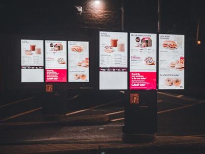 Digital Signage for Quick Service Restaurants Example