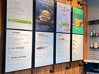 Digital Menu Boards in Fast Food Restaurant
