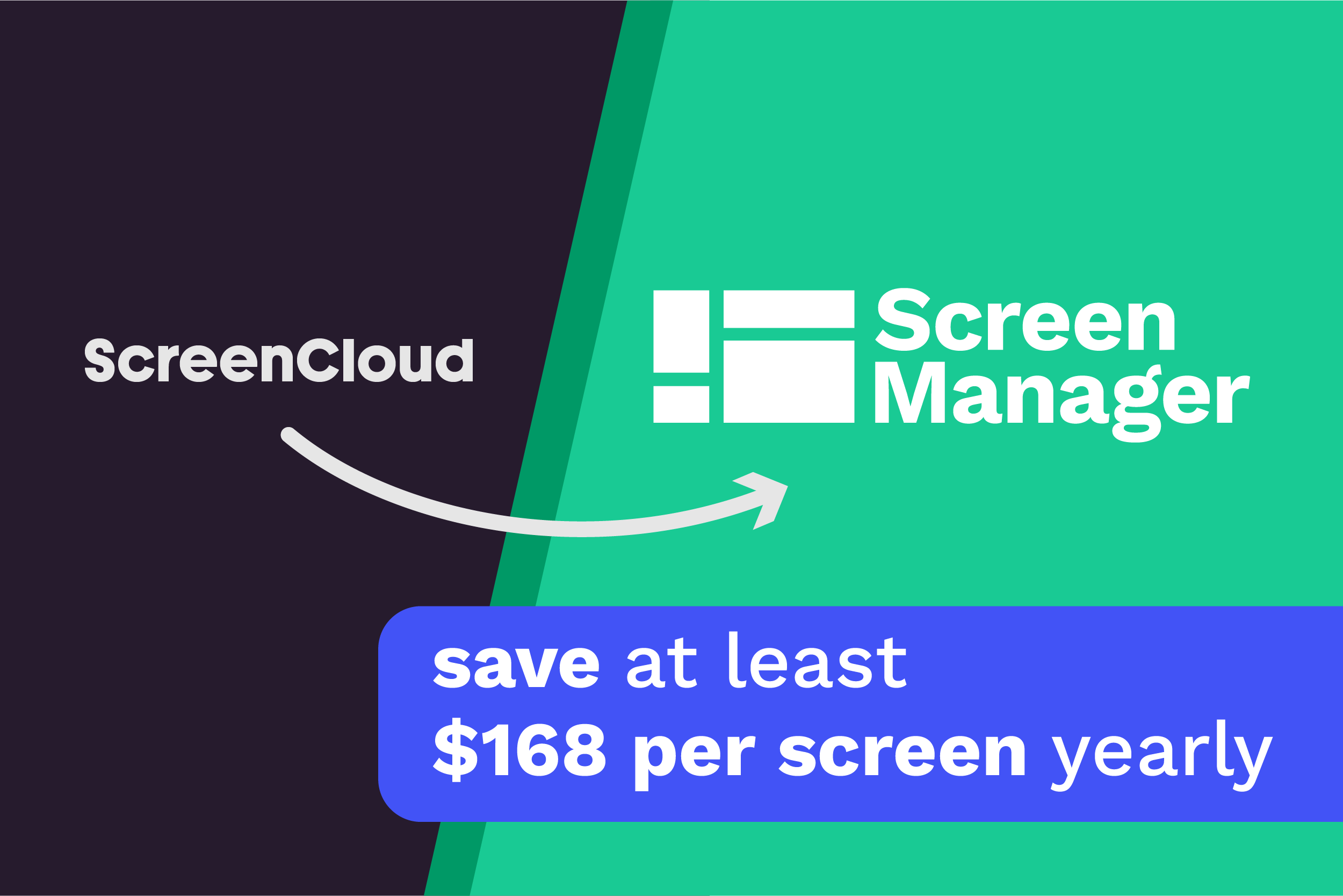 switch from screen cloud to screen manager today