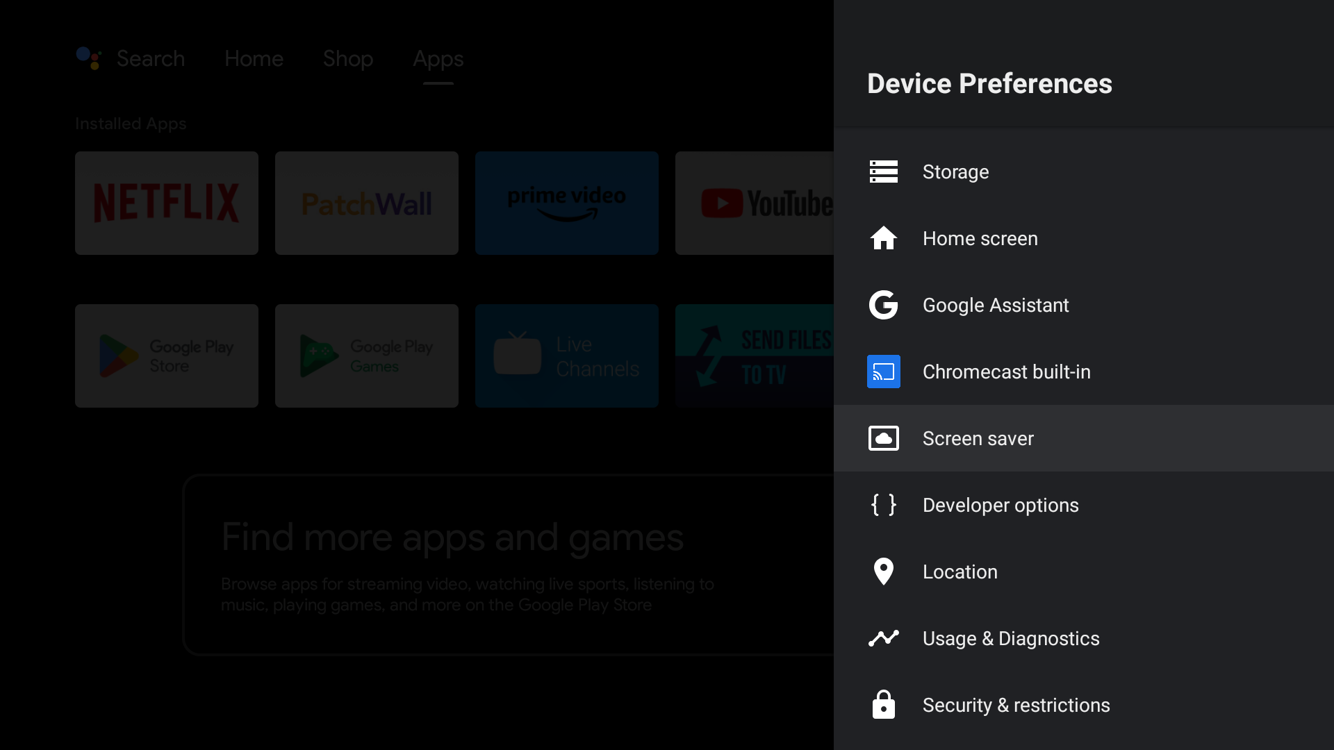 device preferences Android digital sigage