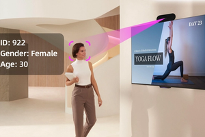 audience analysis with camera mounted on a digital signage display