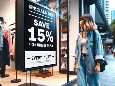 digital singage in retail store for better sales