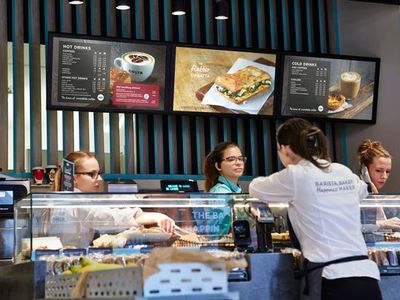 example of digital signage menu board
