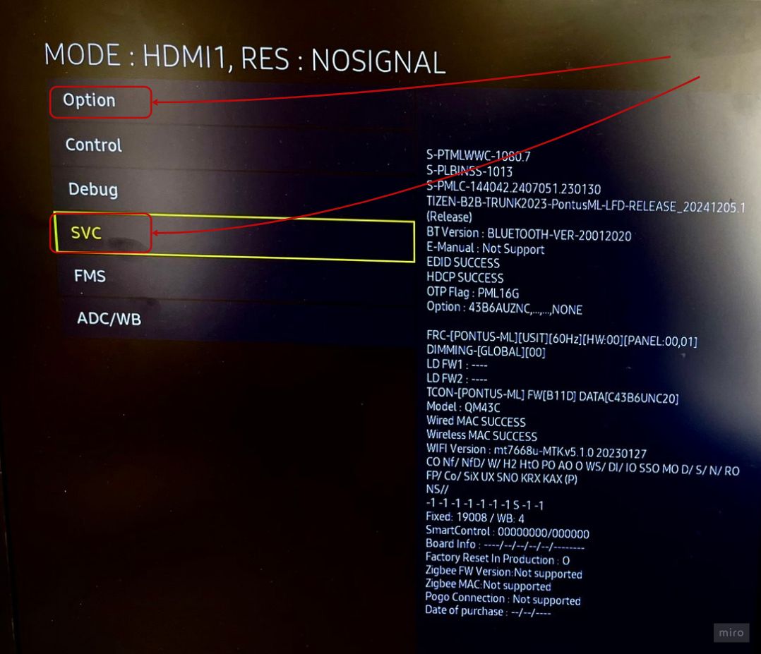 Factory reset menu Samsung