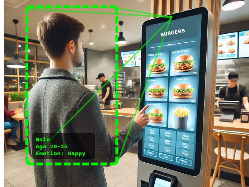 Get audience analytics using integrated AI cameras and computer vision
