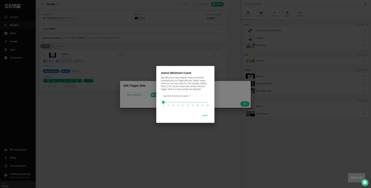 Select minimum count