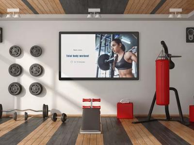gym class schedules displays and digital workout tips