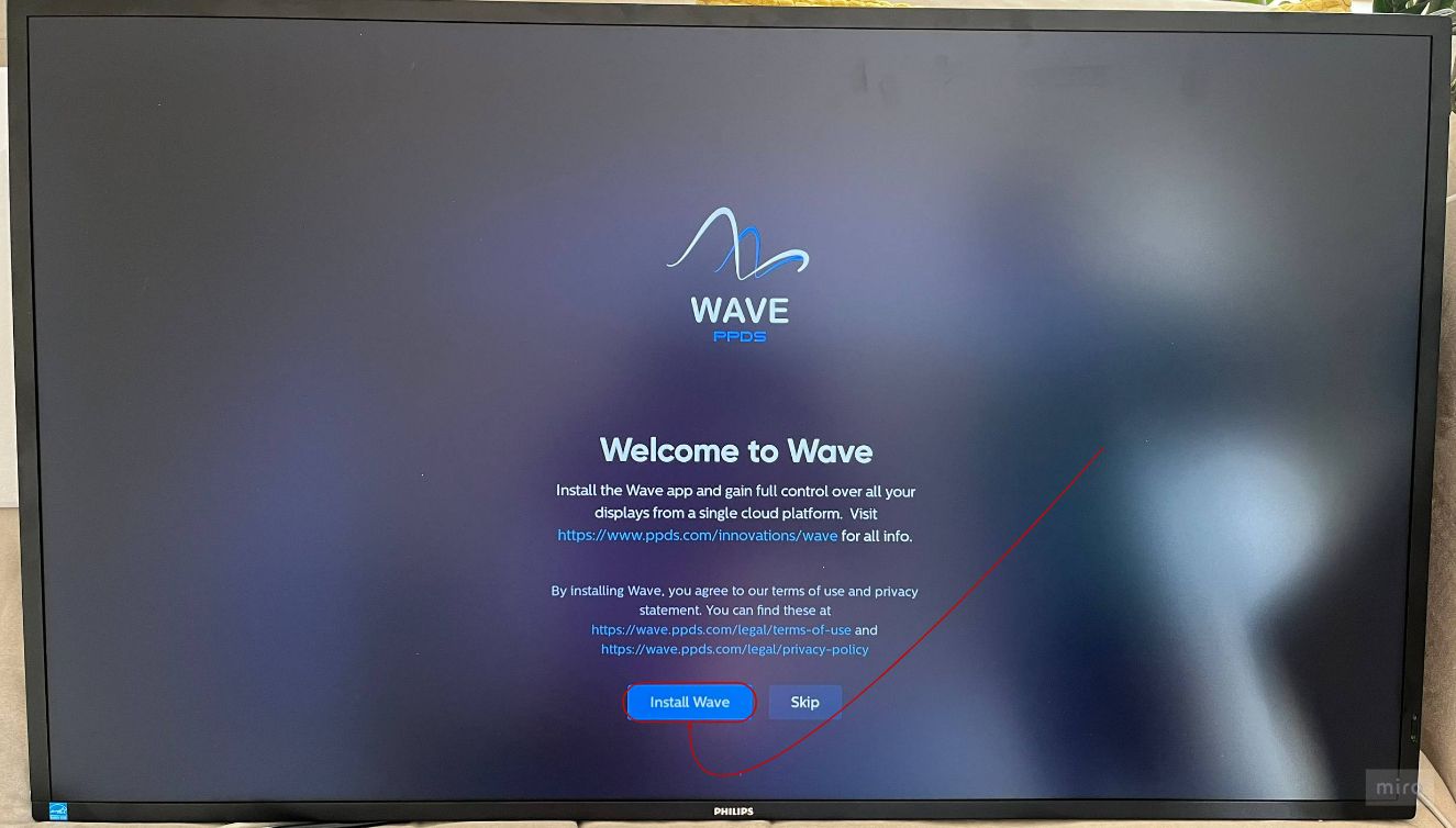 Wave installed