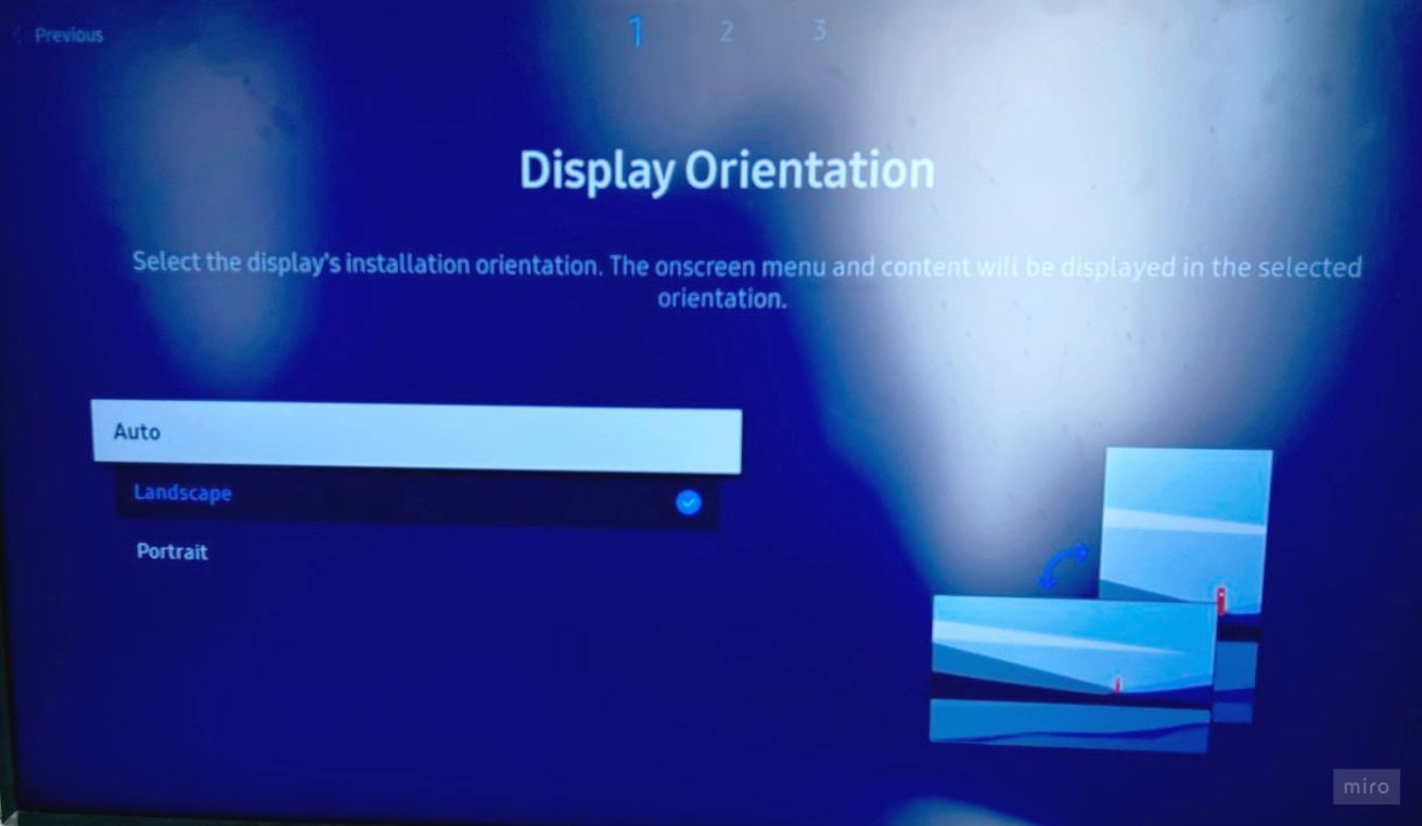 Display orientation