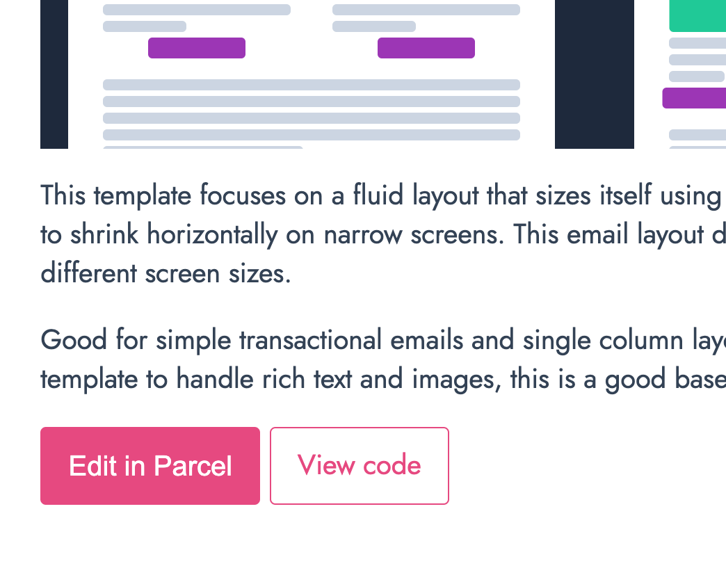Screenshot showing the Edit in Parcel button on Cerberus