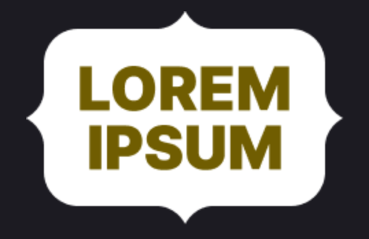Lorem Ipsum, against a fun white background.