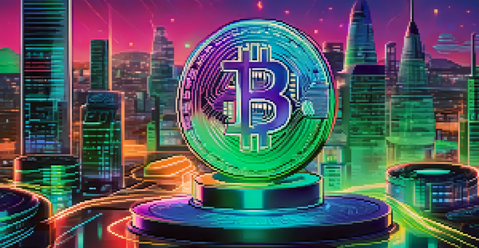 An illustration depicting the cryptocurrency token burn process with a digital wallet and graphs in the background.
