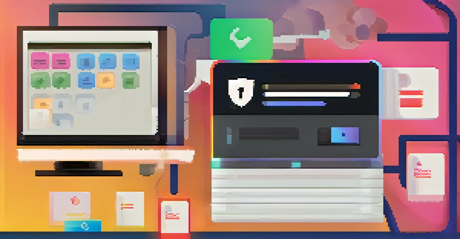 A close-up of a computer screen showing a password manager interface, with a hand reaching for the mouse.