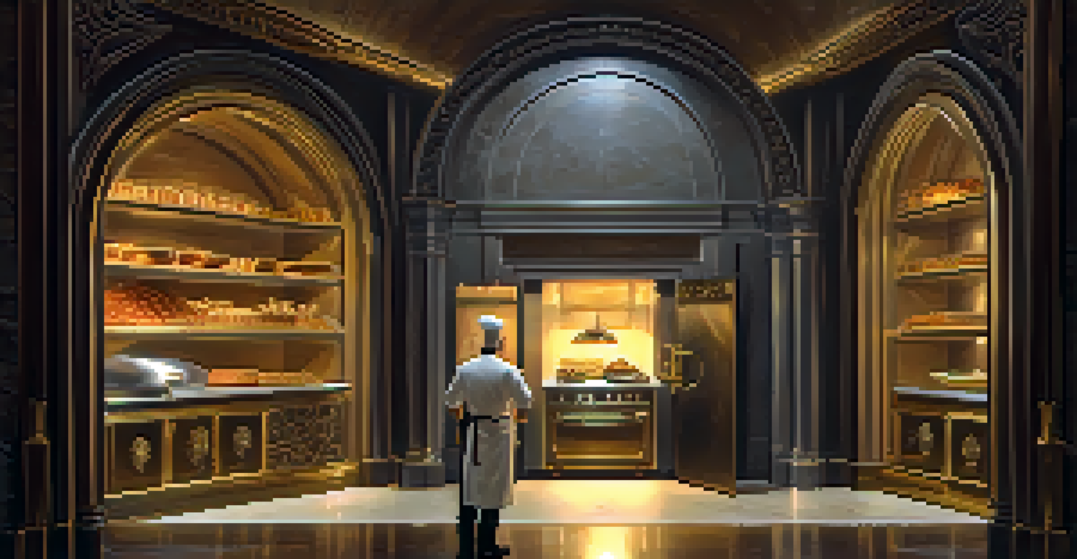 A chef protecting a secret recipe in a kitchen with a vault in the background, highlighting the importance of trade secrets.