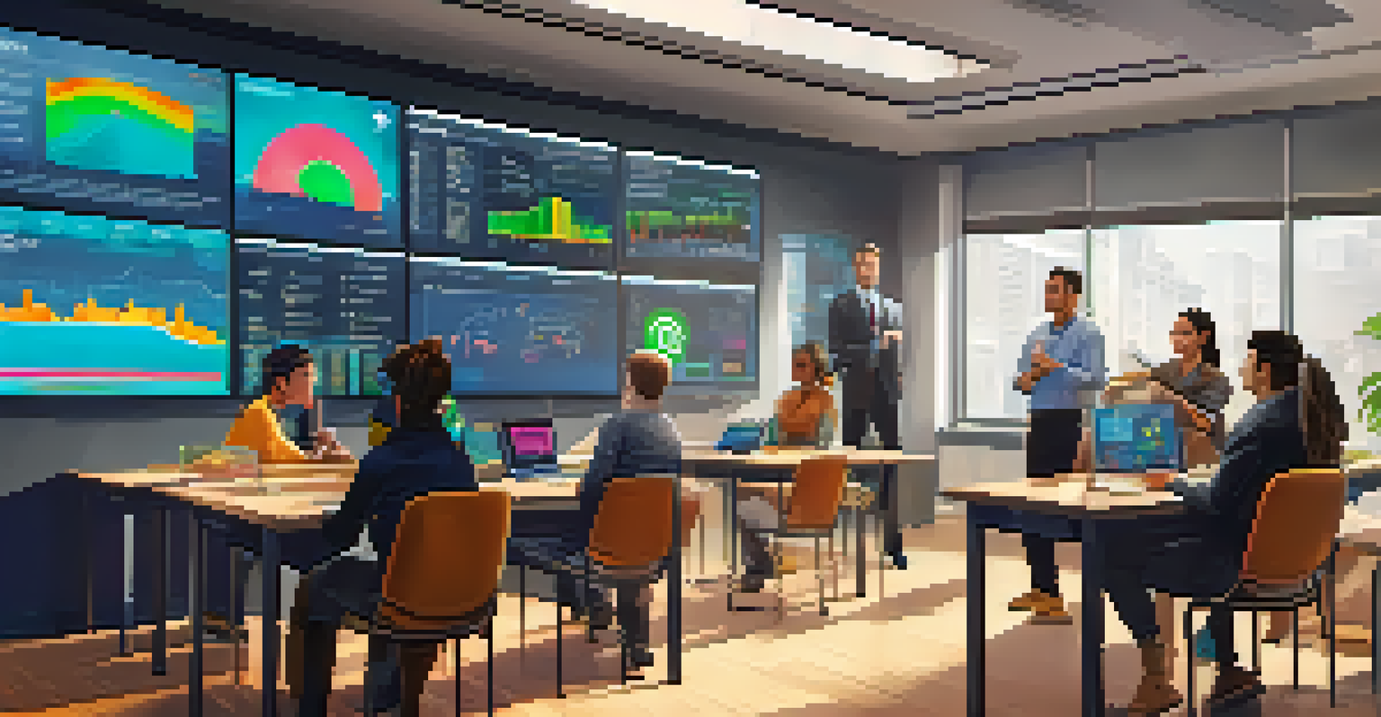 A classroom setting where people are learning about cryptocurrency market manipulation.