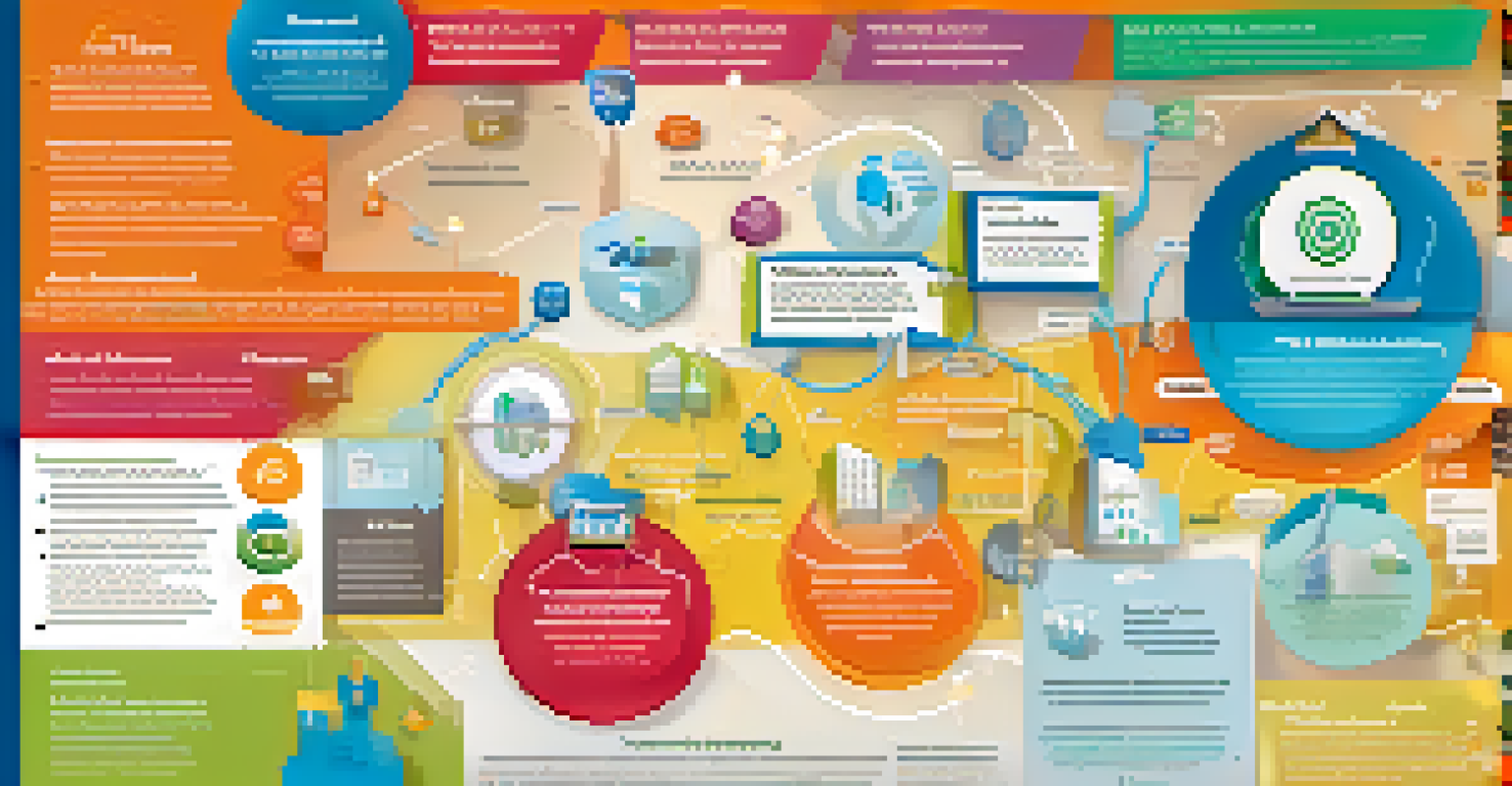 An infographic illustrating the benefits of decentralized insurance with colorful icons and clear layout.
