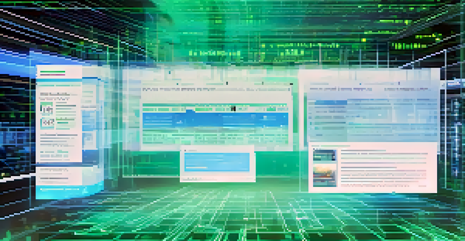 A close-up of a blockchain ledger on a transparent screen showing encrypted voting transactions, with a blurred voting process in the background.