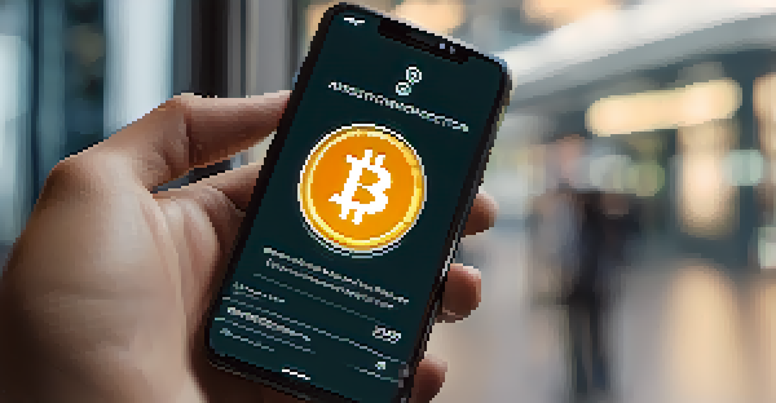 A hand holding a smartphone with a two-factor authentication screen for a cryptocurrency app, set in a bright and secure environment.