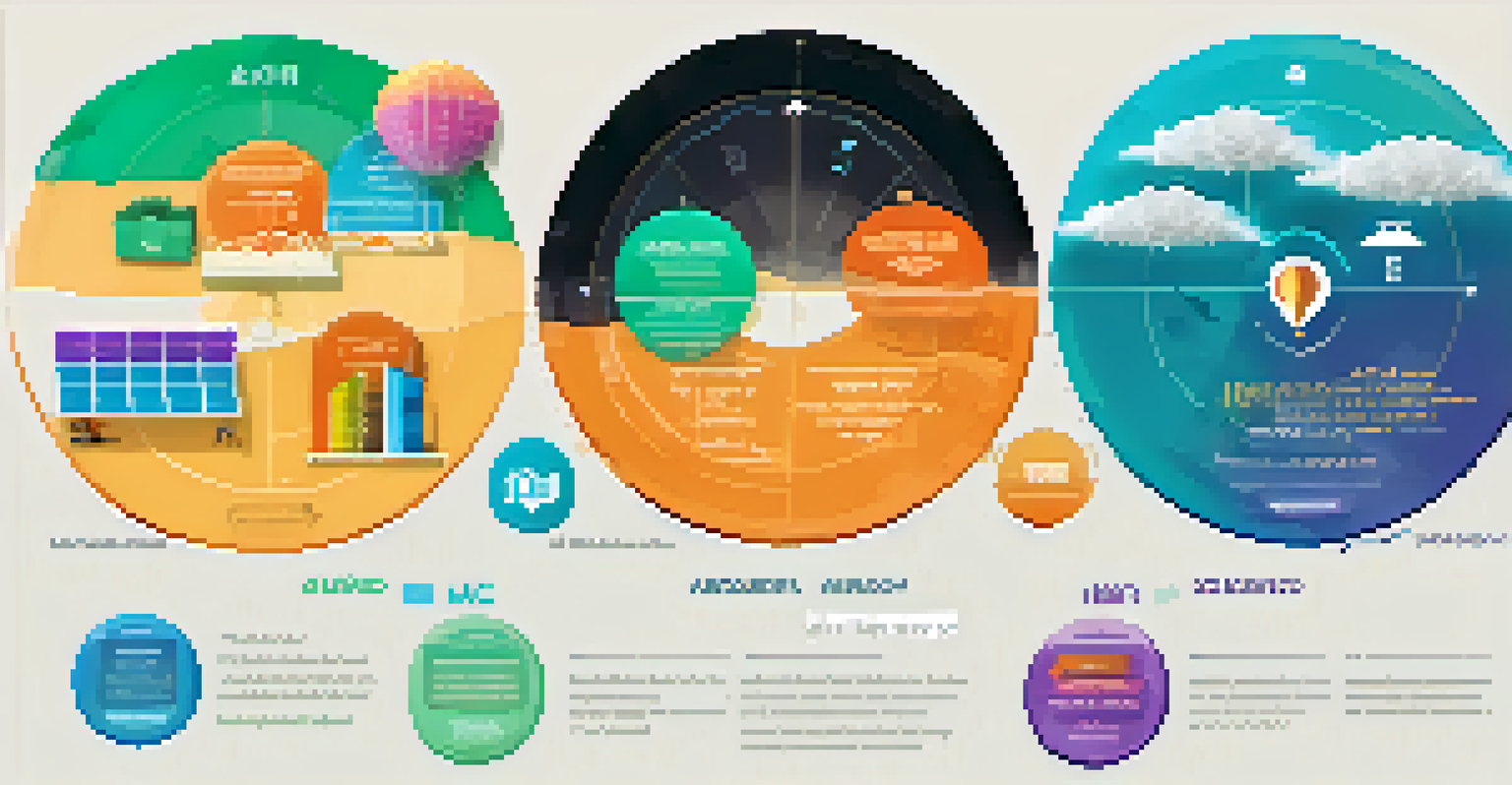 An infographic comparing cryptocurrency airdrops and ICOs, highlighting their features.