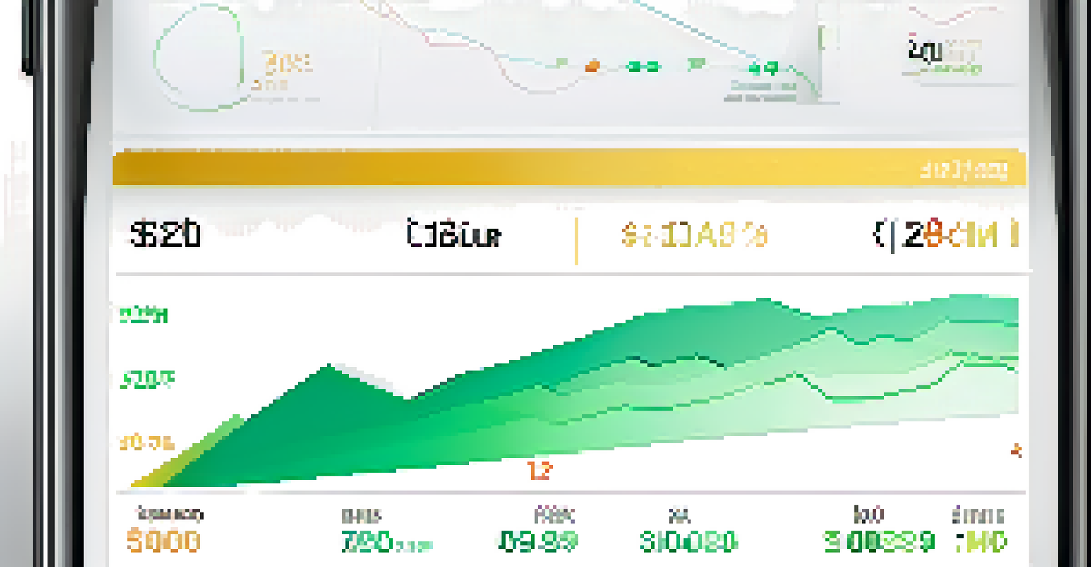A close-up of a smartphone screen showing a trading app with a Fear and Greed Index gauge, highlighted in a modern setting.