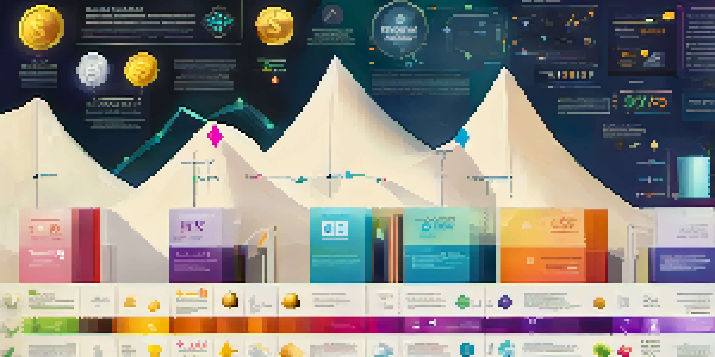 An infographic illustrating tokenomics with graphs, cryptocurrency symbols, and colorful digital design.