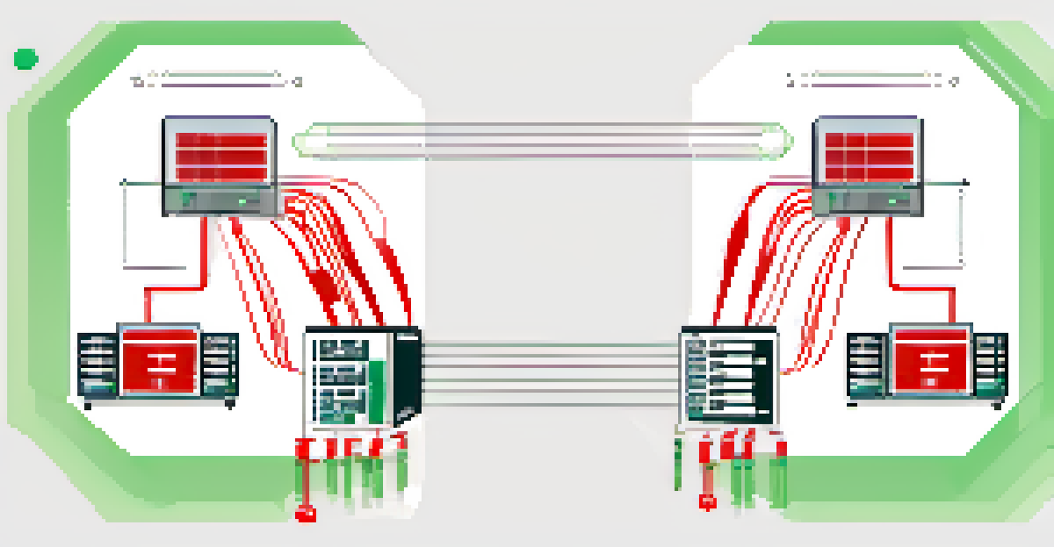 A visual comparison of centralized and decentralized oracles, showing a single server versus multiple interconnected nodes.