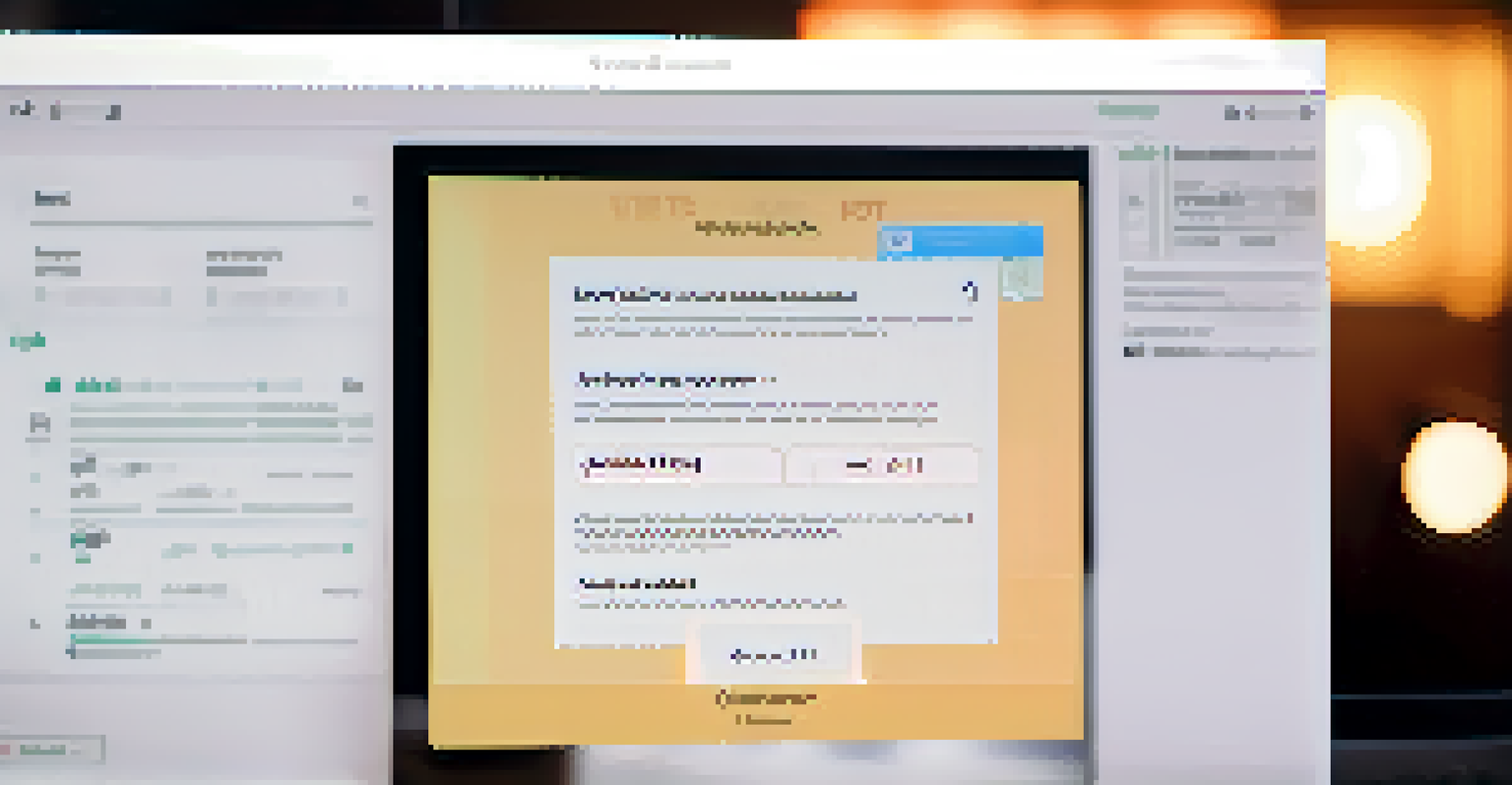 Close-up of a digital ballot on a secure voting application screen.