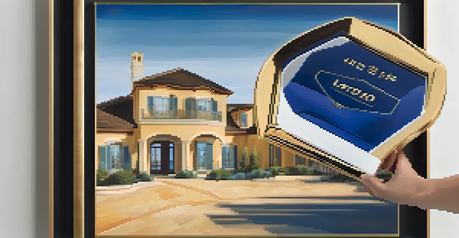 A hand holding a digital token representing fractional ownership of a luxurious house, with warm colors and soft lighting.