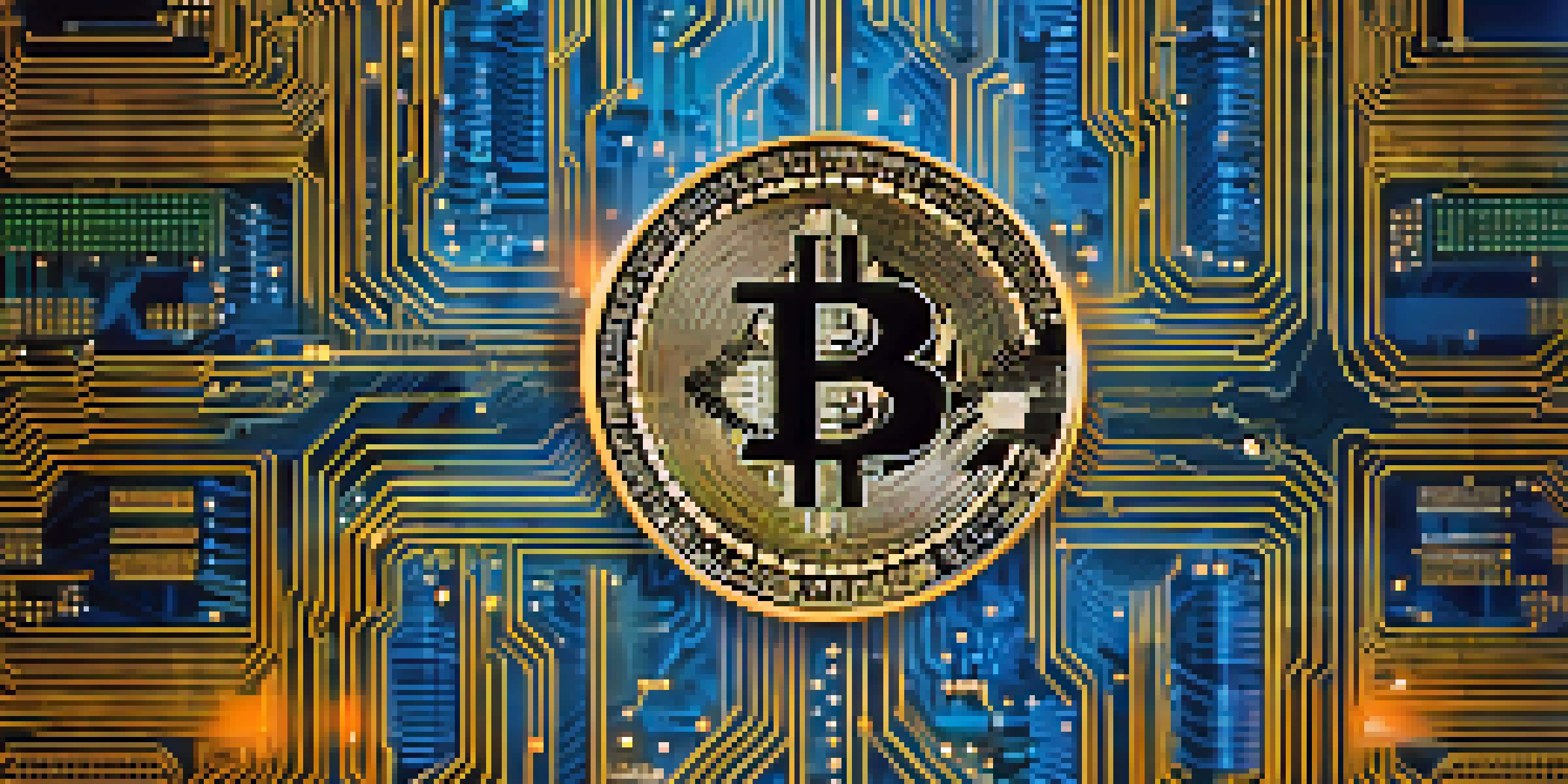 A visual representation of a cryptocurrency fork, showing two paths diverging on a blockchain with Bitcoin and Bitcoin Cash coins.