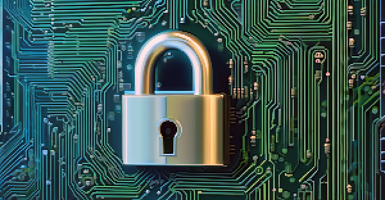 A close-up image of a digital lock on a computer screen, with lines of code around it, highlighting security vulnerabilities.