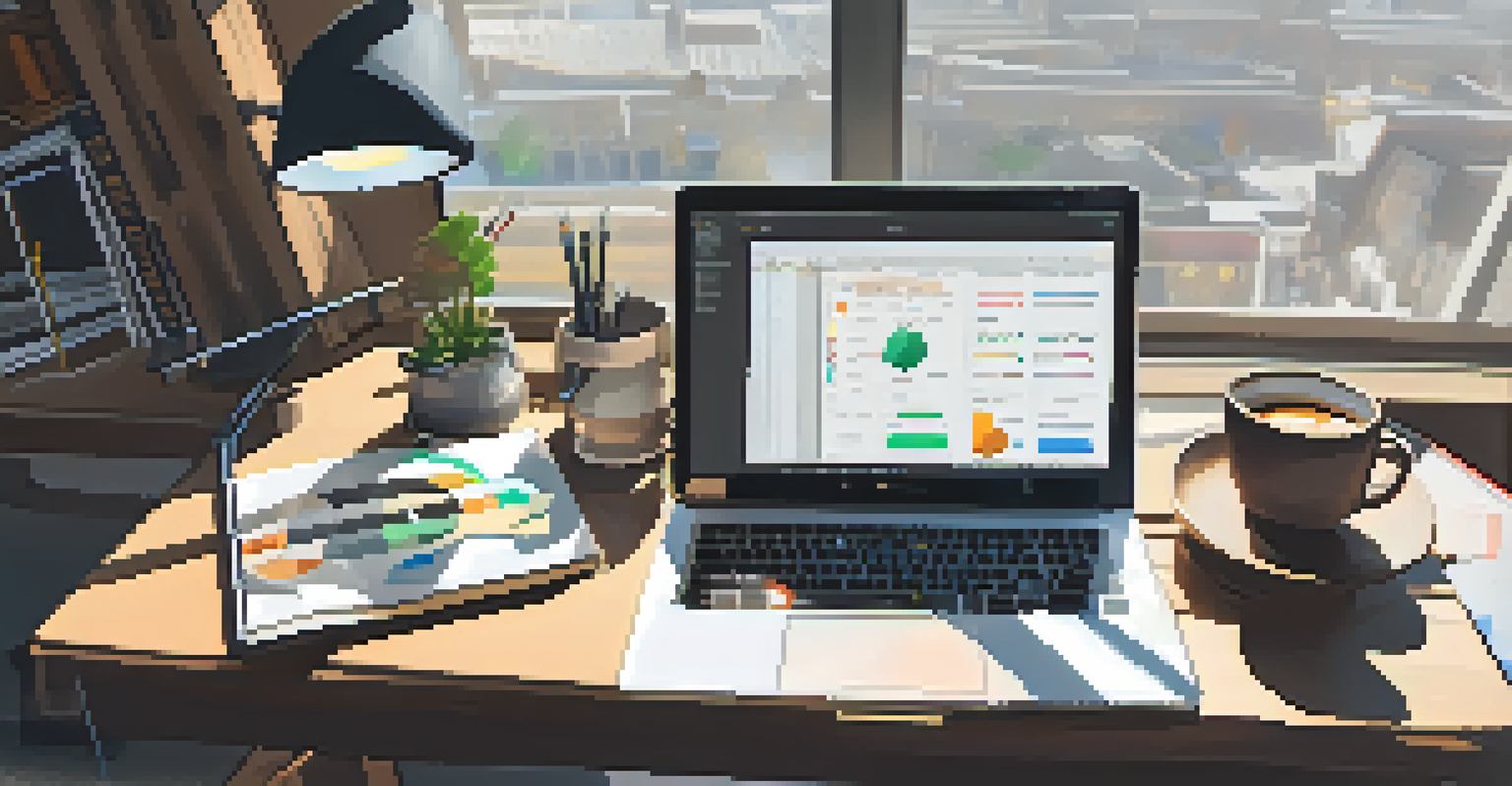 A workspace with a laptop showing a cryptocurrency security audit and various tools for auditing.
