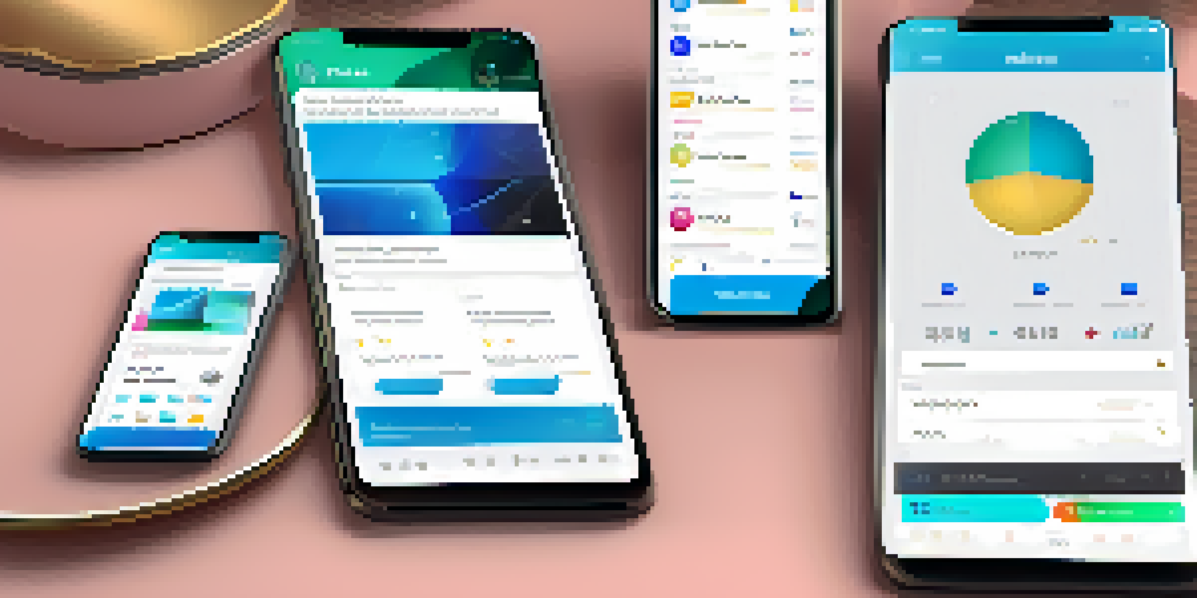 A modern user interface of a crypto application on a smartphone, tablet, and desktop, highlighting intuitive navigation menus.