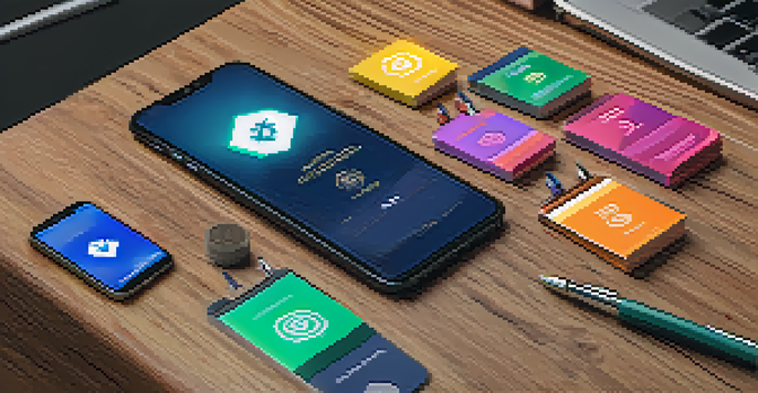 A smartphone displaying a cryptocurrency wallet app on a wooden desk with a pen and notepad nearby.