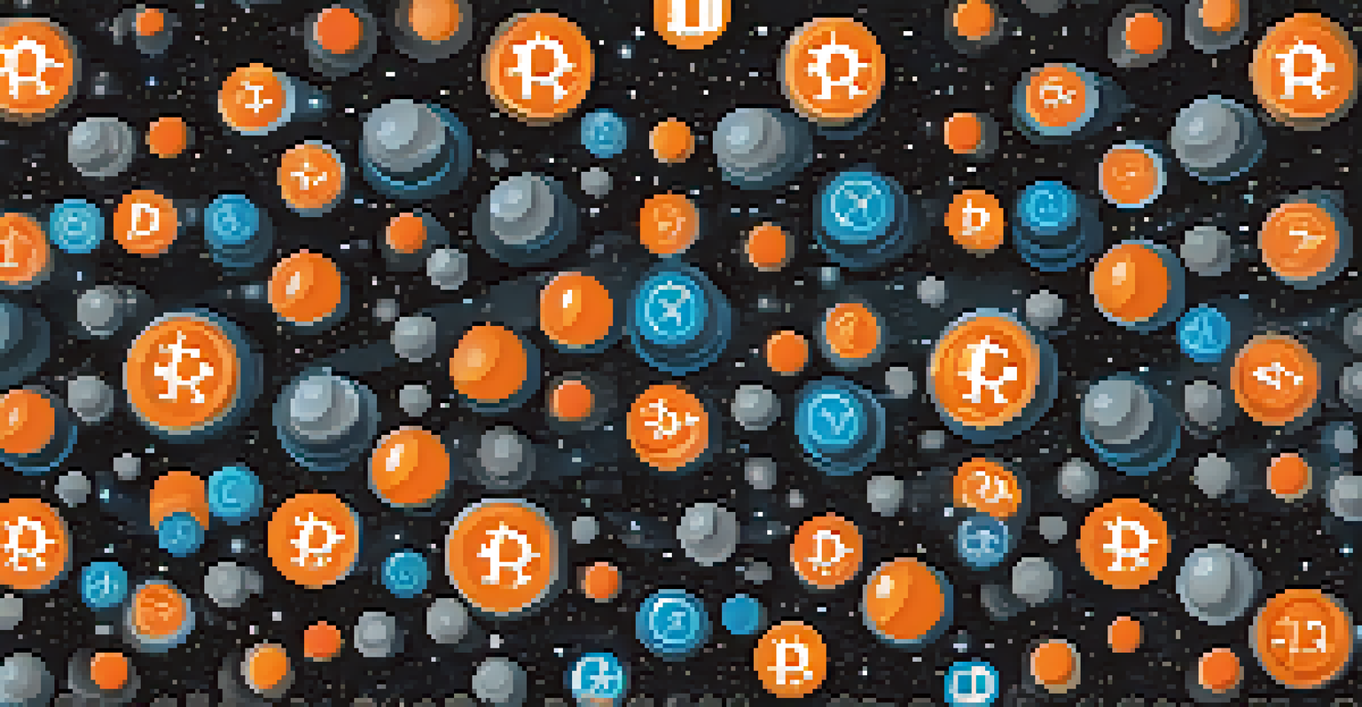 An abstract image of three colorful orbs representing privacy coins in a cosmic background.