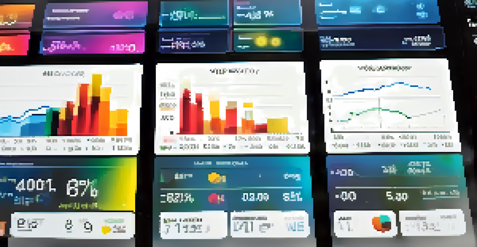 A digital dashboard showing yield farming metrics with charts and graphs.