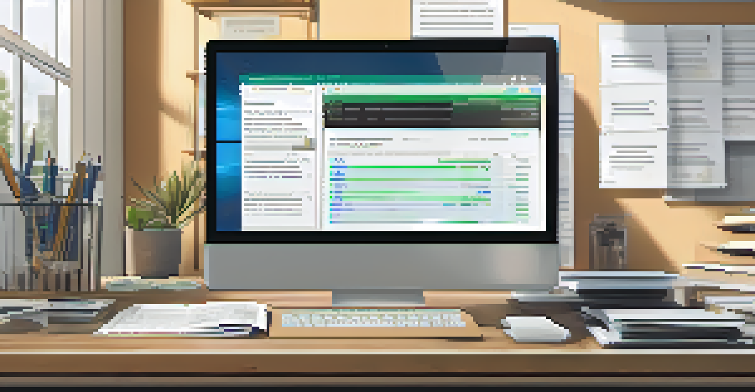 A modern desk with an open laptop showing a cryptocurrency custody platform, surrounded by regulatory documents, illuminated by natural light.