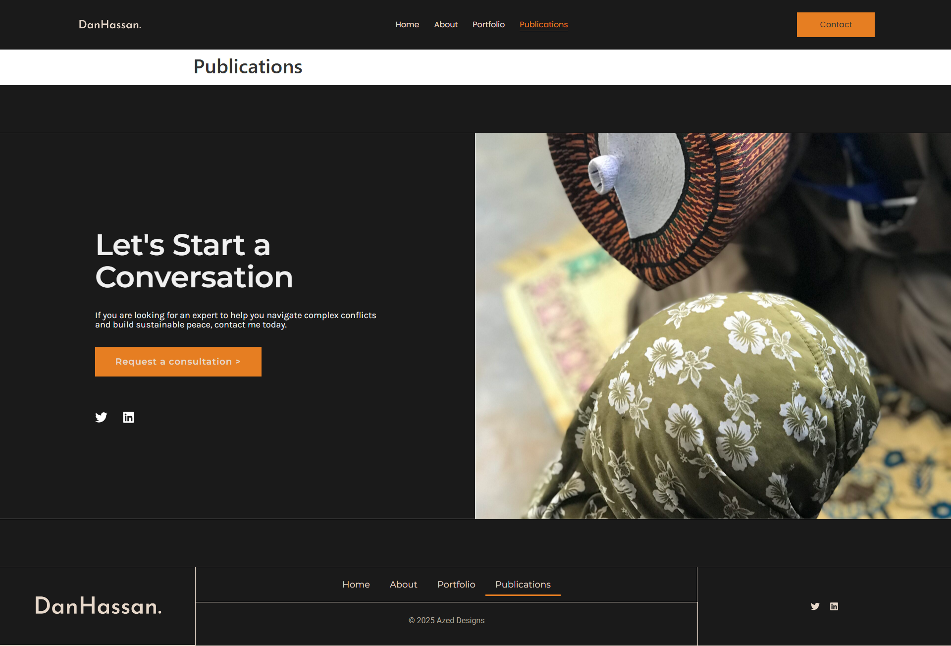 Structured index of research publications and policy briefs
