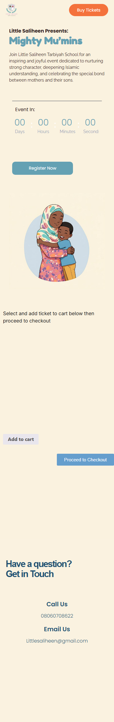 Mobile-responsive calendar checkout and countdown timers