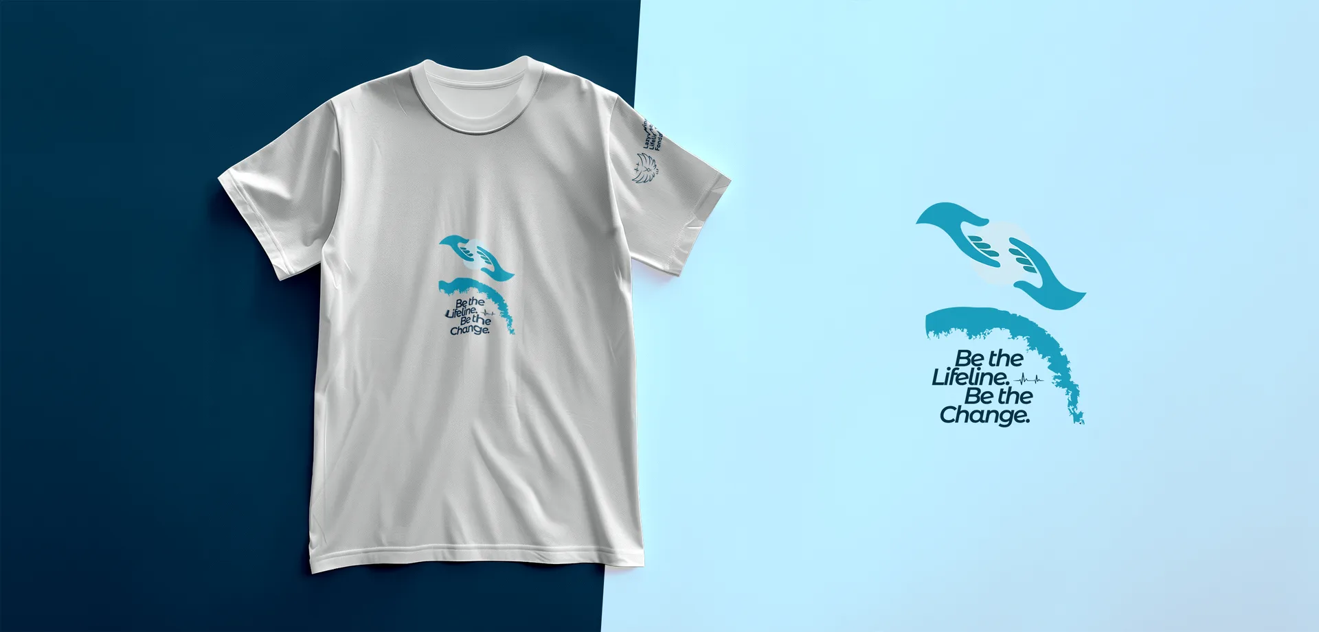 Alternative white cotton event t-shirt variant