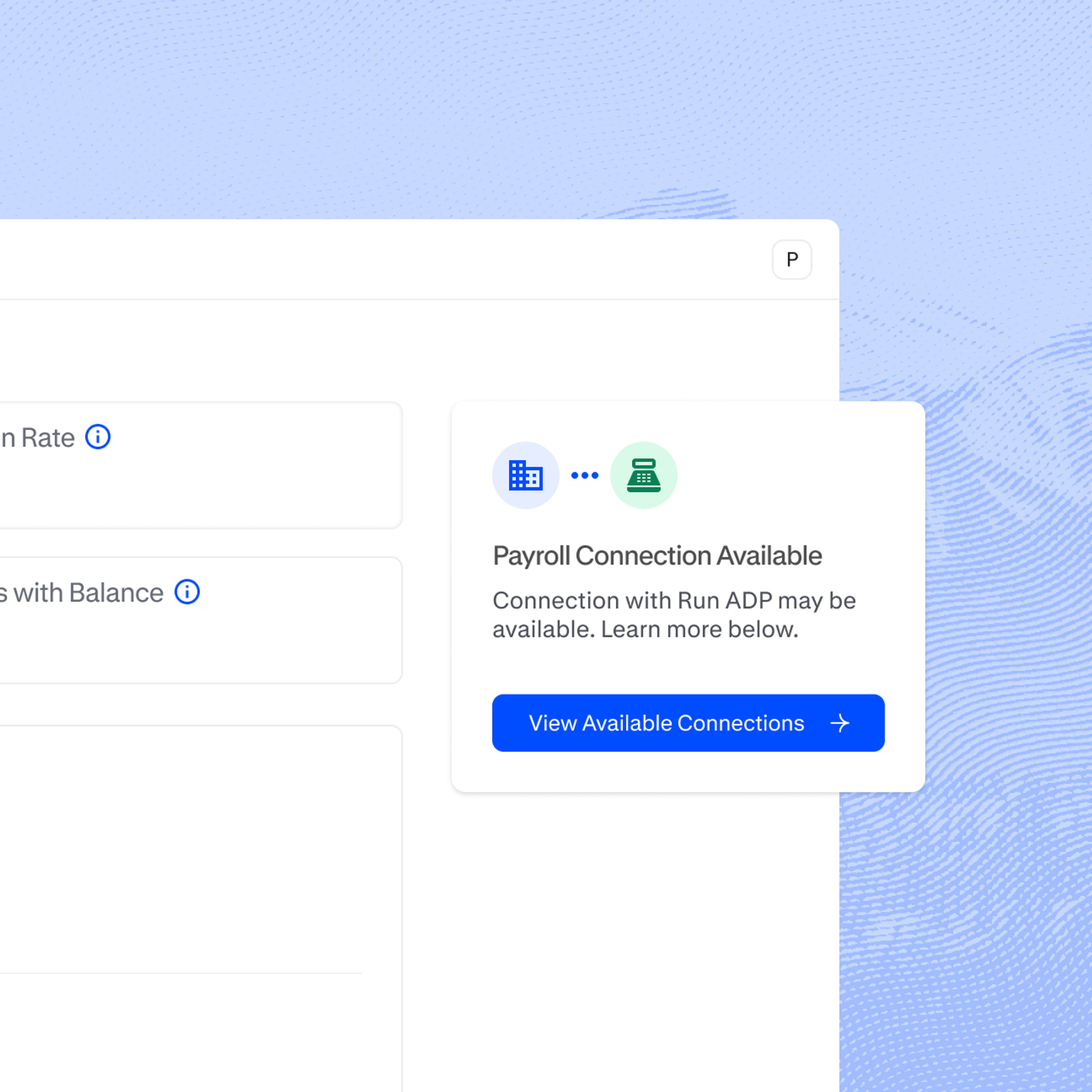 payroll connection available