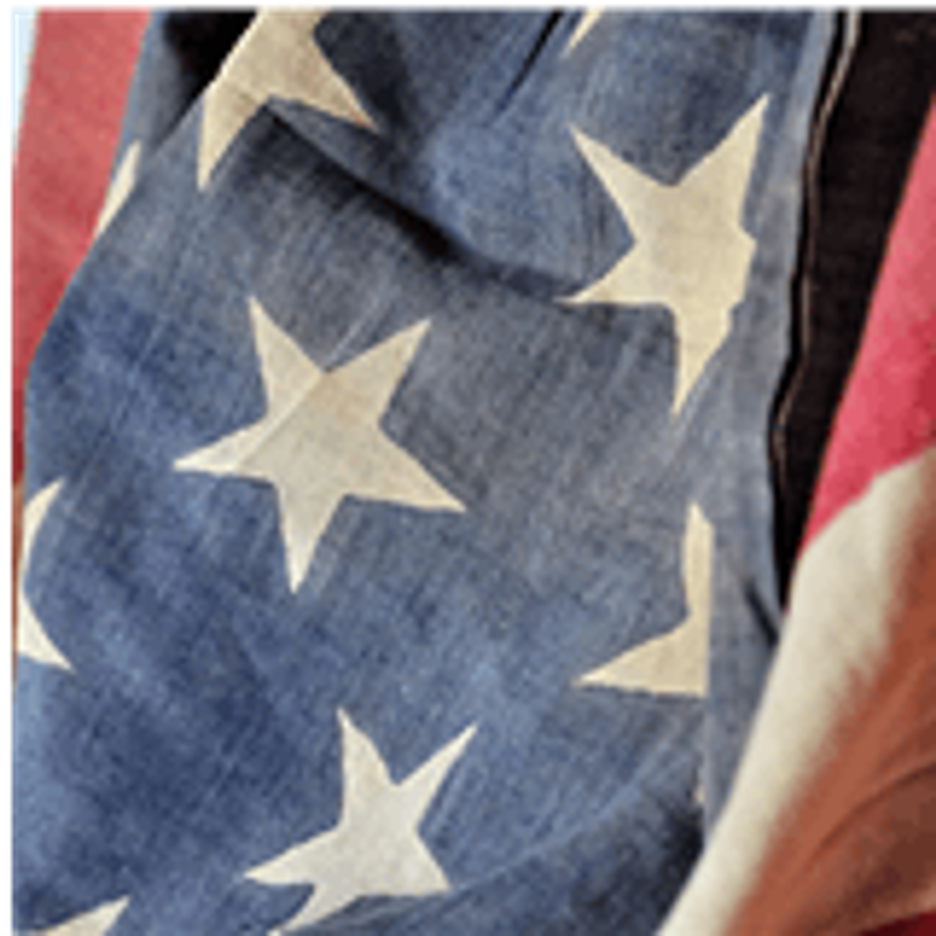 American flag detail
