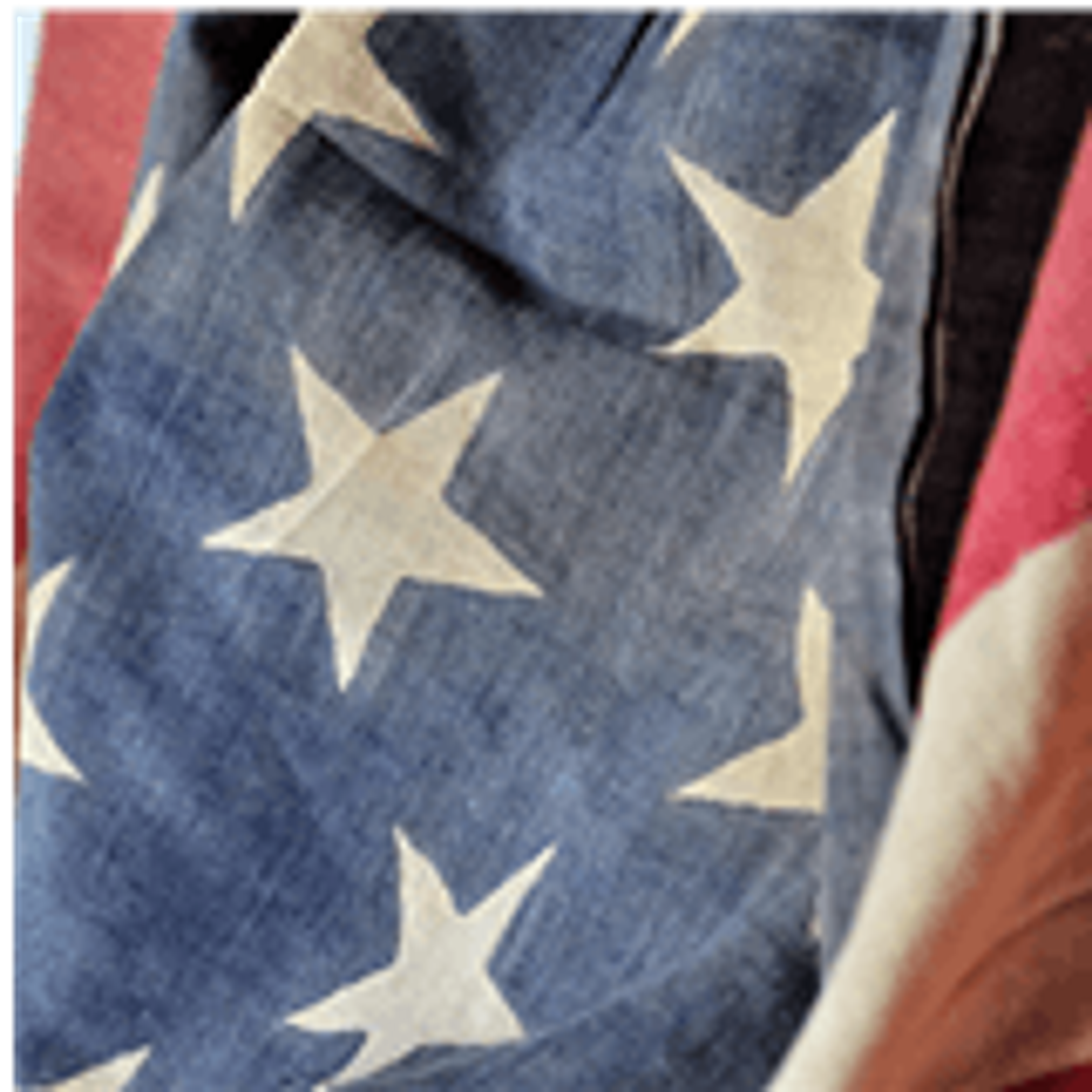 American flag detail