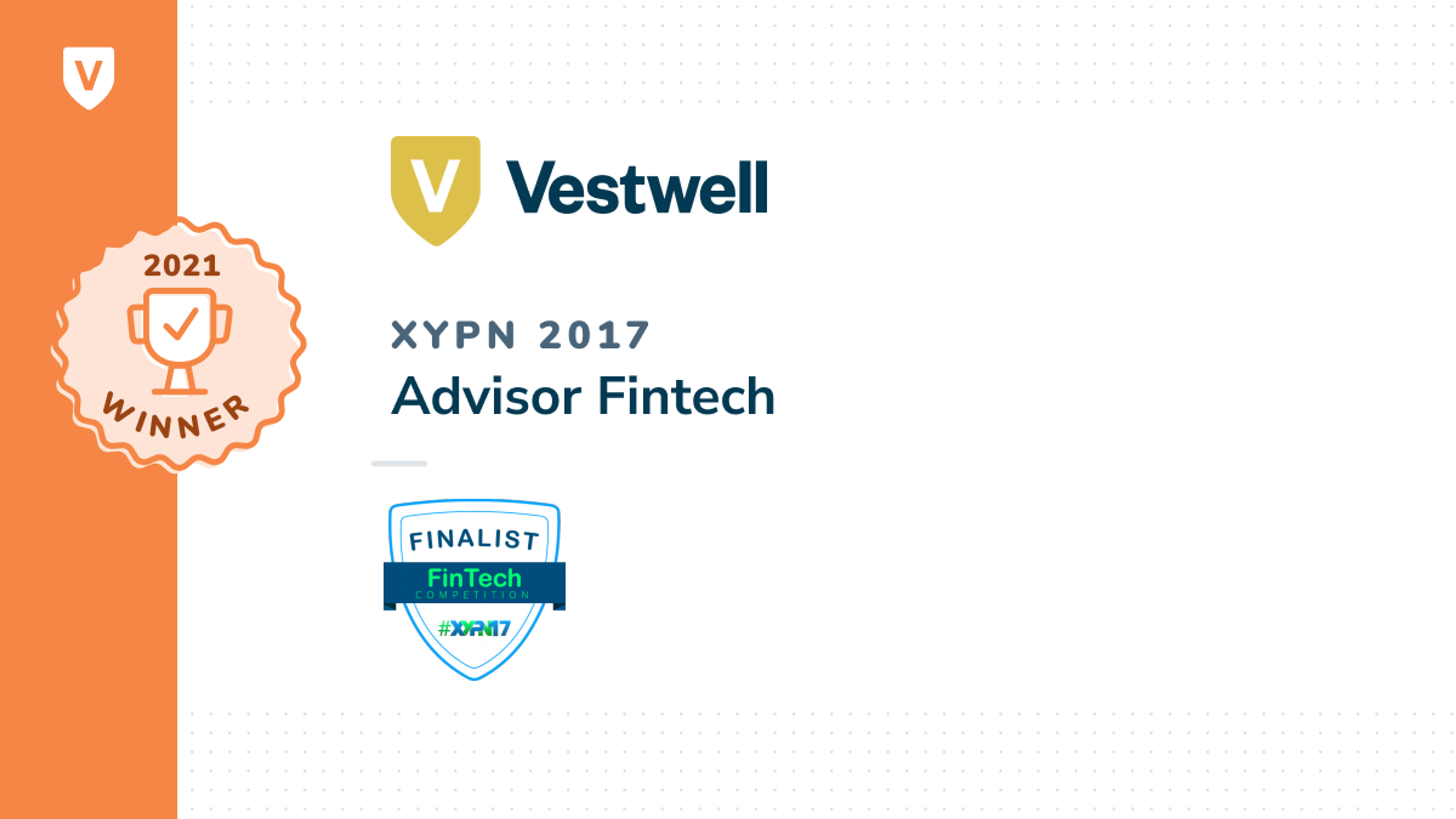 Vestwell named as a Finalist for #XYPN17 FinTech Competition
