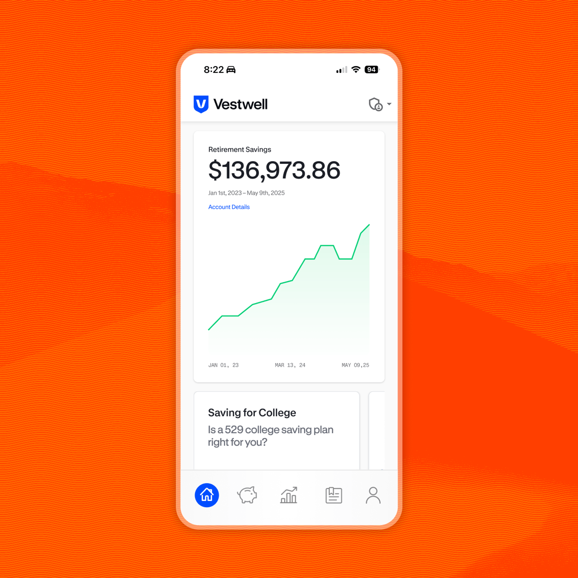 Vestwell Mobile App