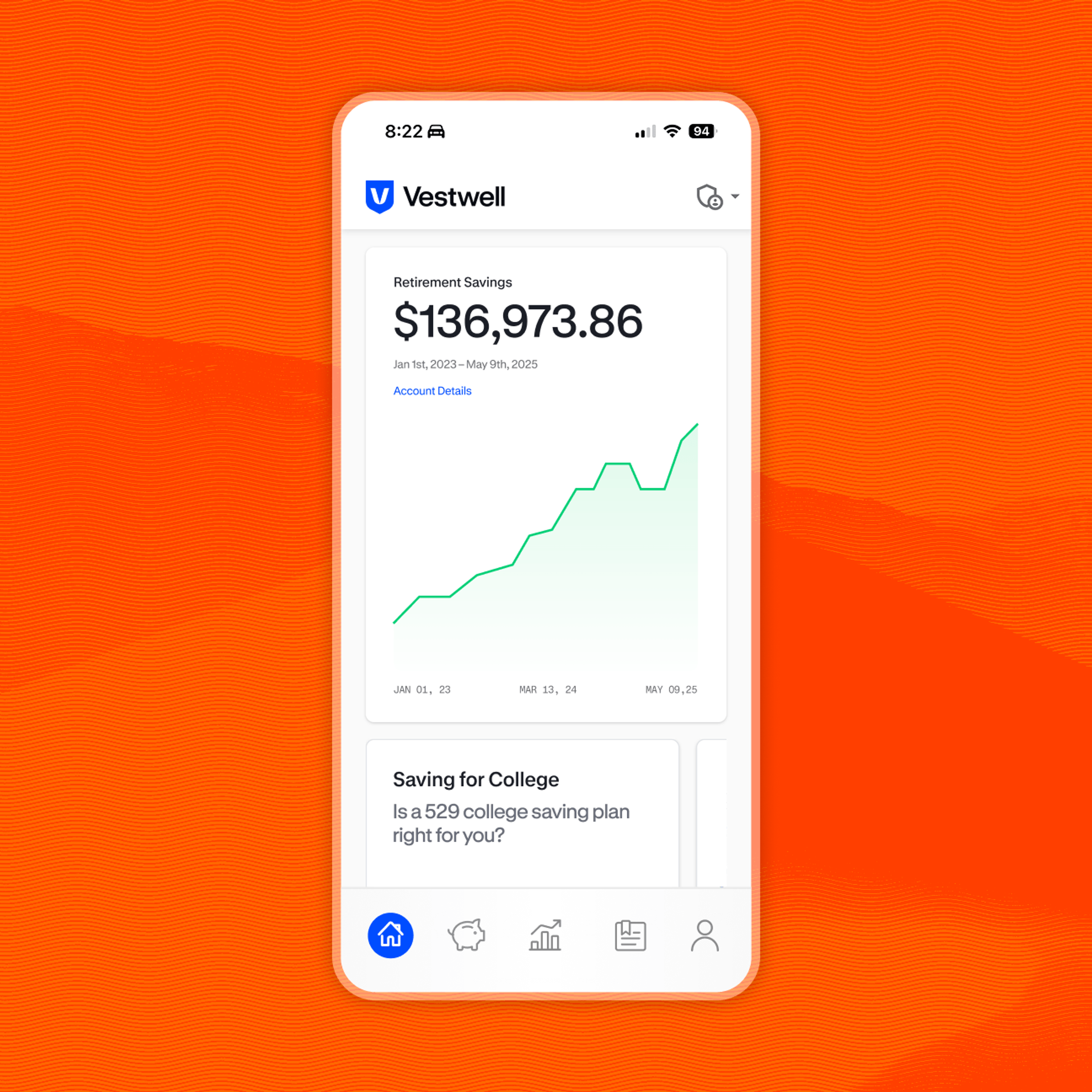 Vestwell Mobile App
