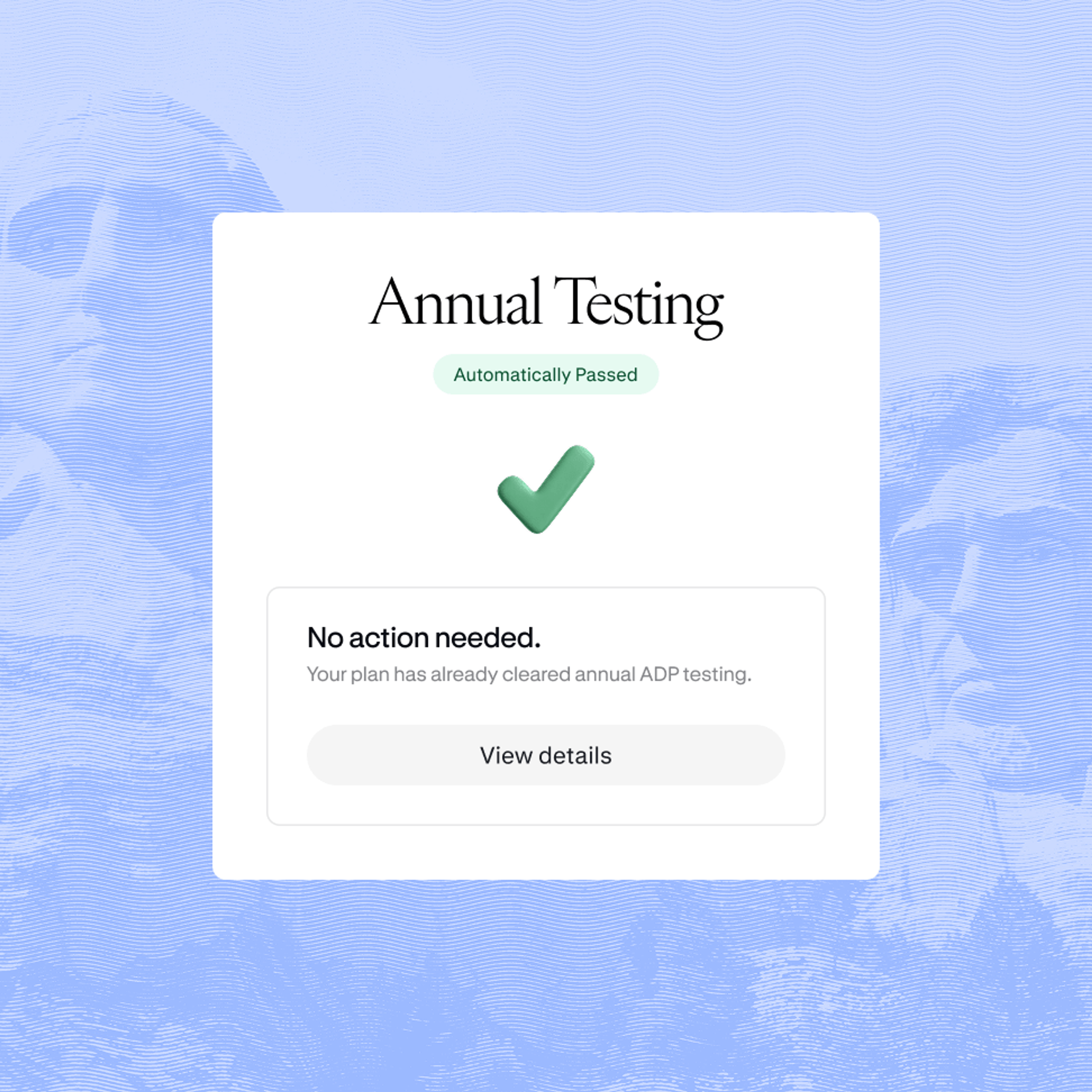 Automatic IRS compliance