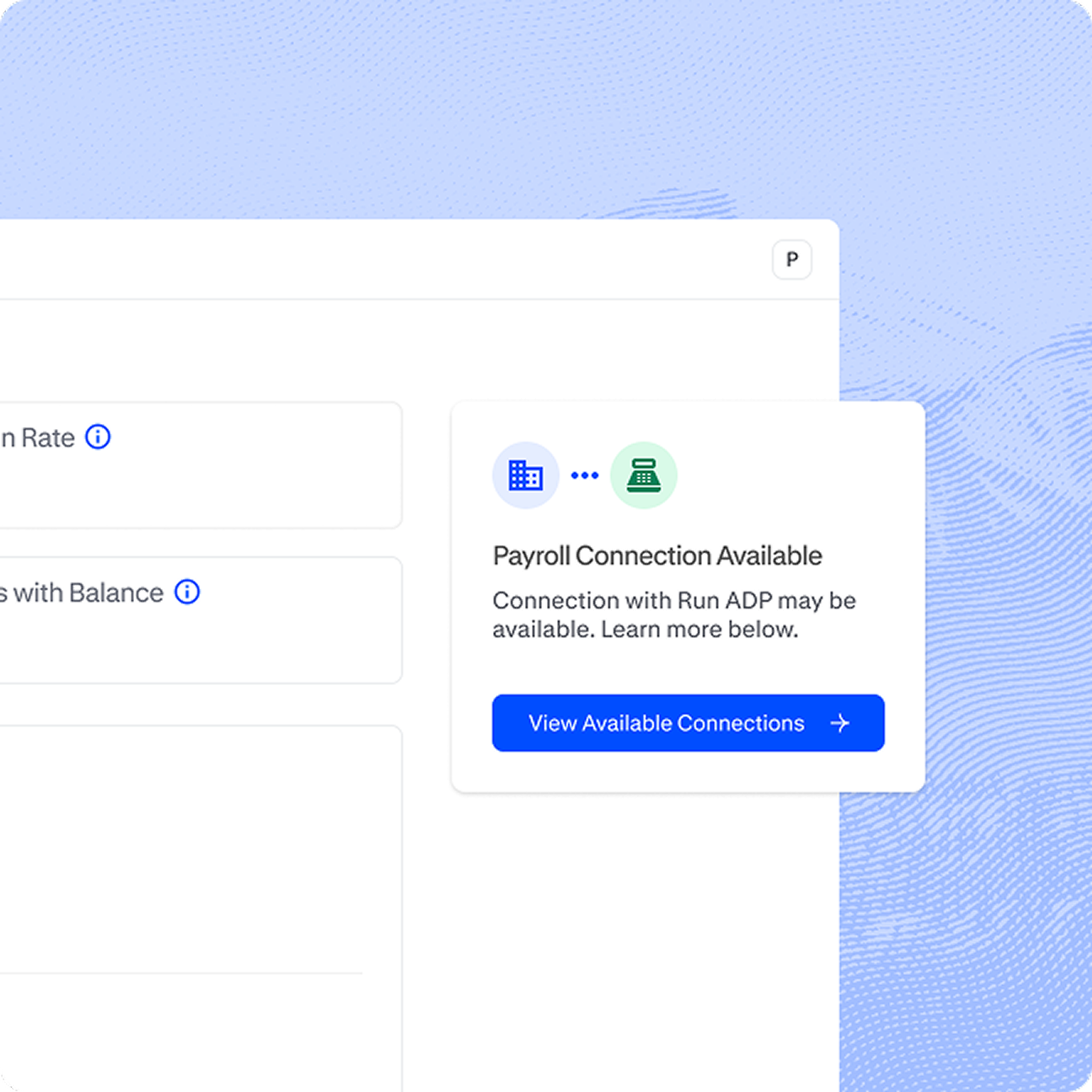 payroll connection available 