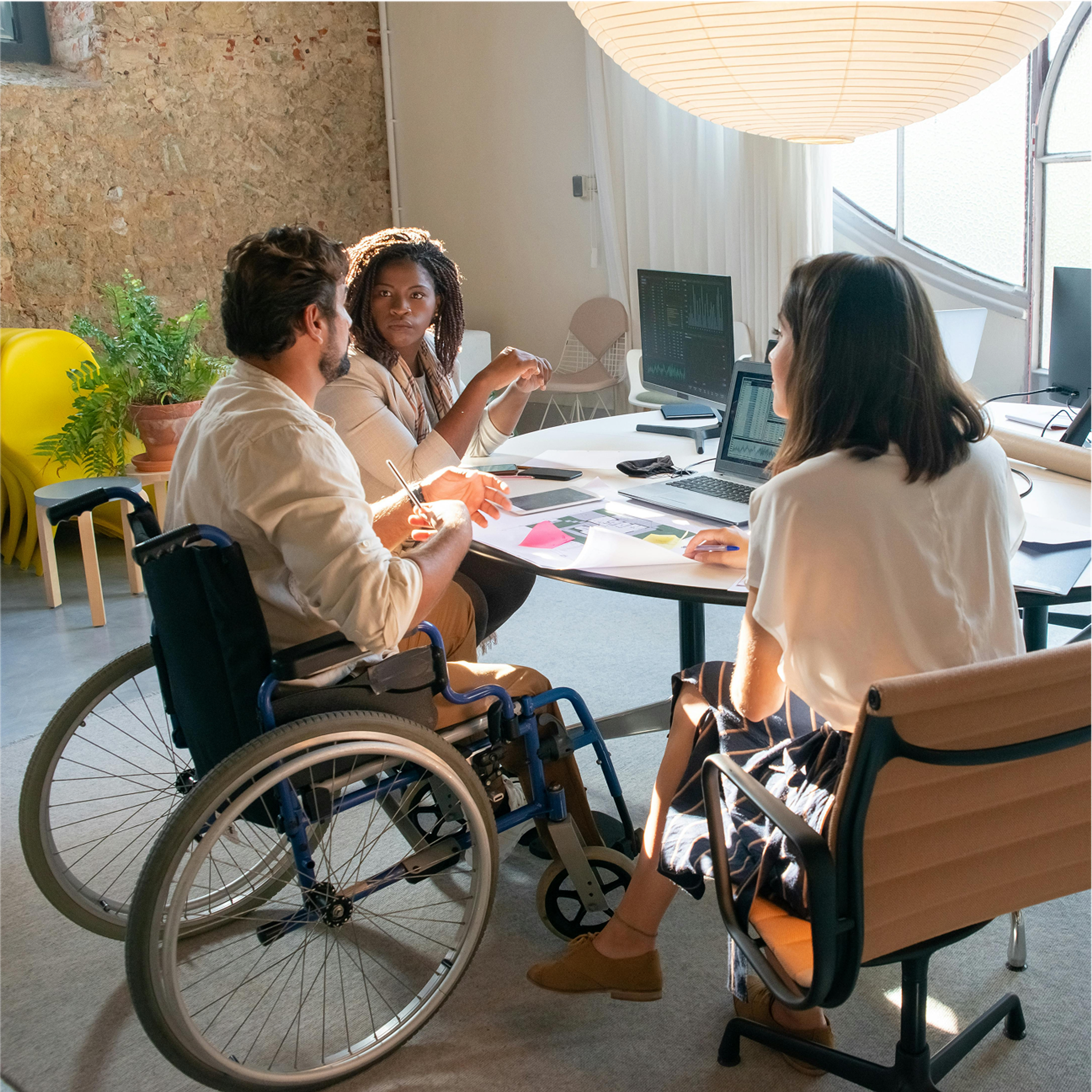 coworkers collaborating